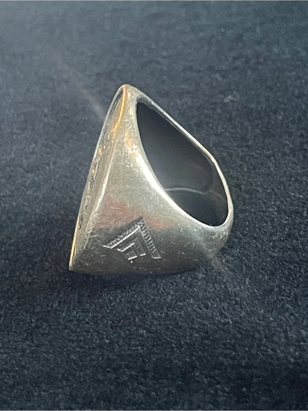 SILPADA RETIRED 925 Sterling Silver Distressed & oxidized  Roman ring size 8.